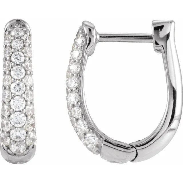 Margot Pavé Hoop Earrings