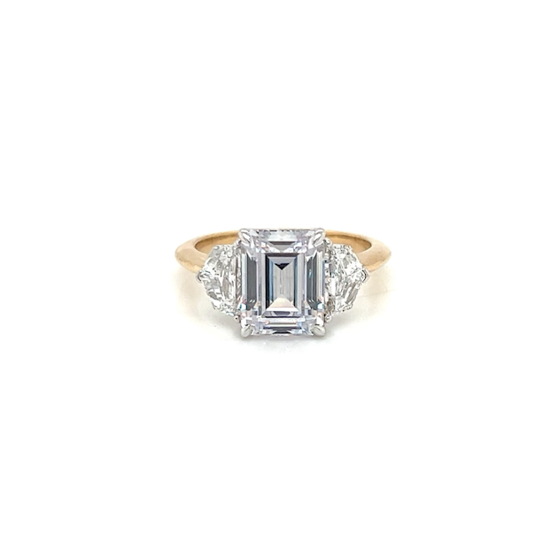 Emeline Three Stone Engagement Ring