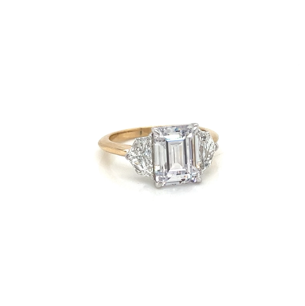 Emeline Three Stone Engagement Ring