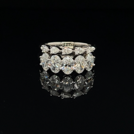 Genevive Double Dimond Ring