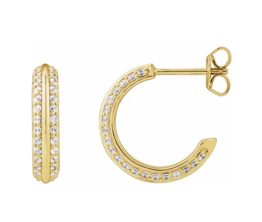 Eloise Diamond Hoop Earrings