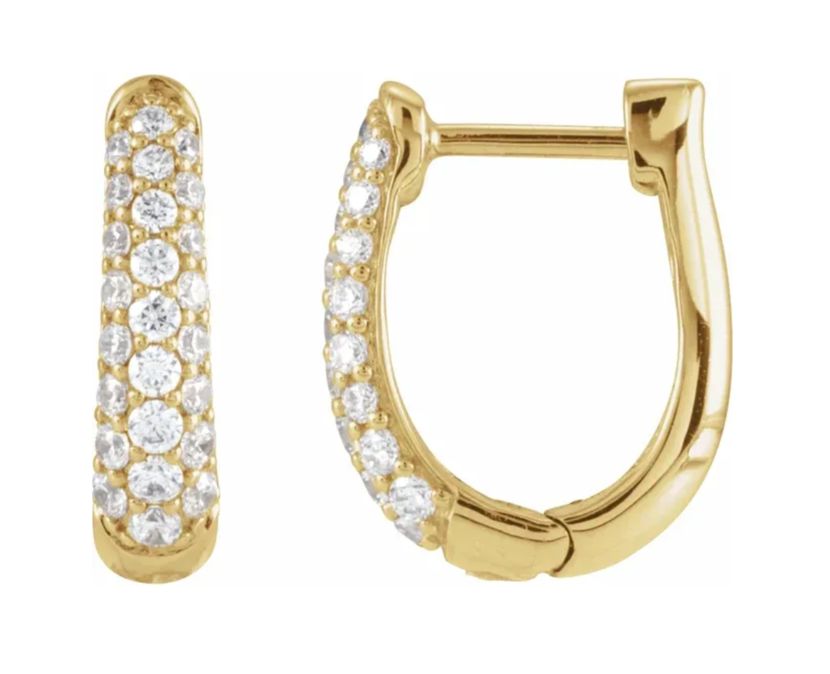 Margot Pavé Hoop Earrings