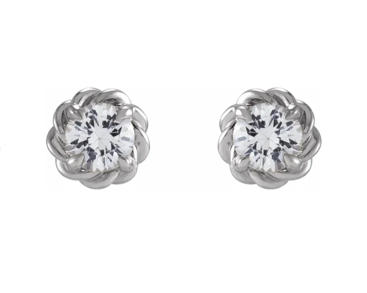 Diana Diamond Rope Studs