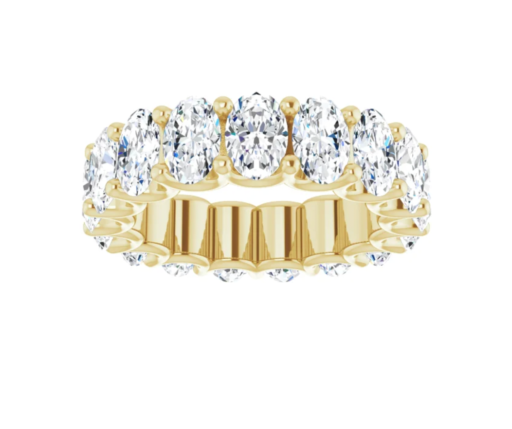 Colette Oval Diamond Eternity Band