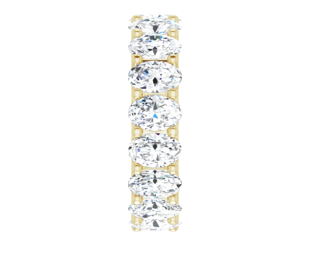 Colette Oval Diamond Eternity Band