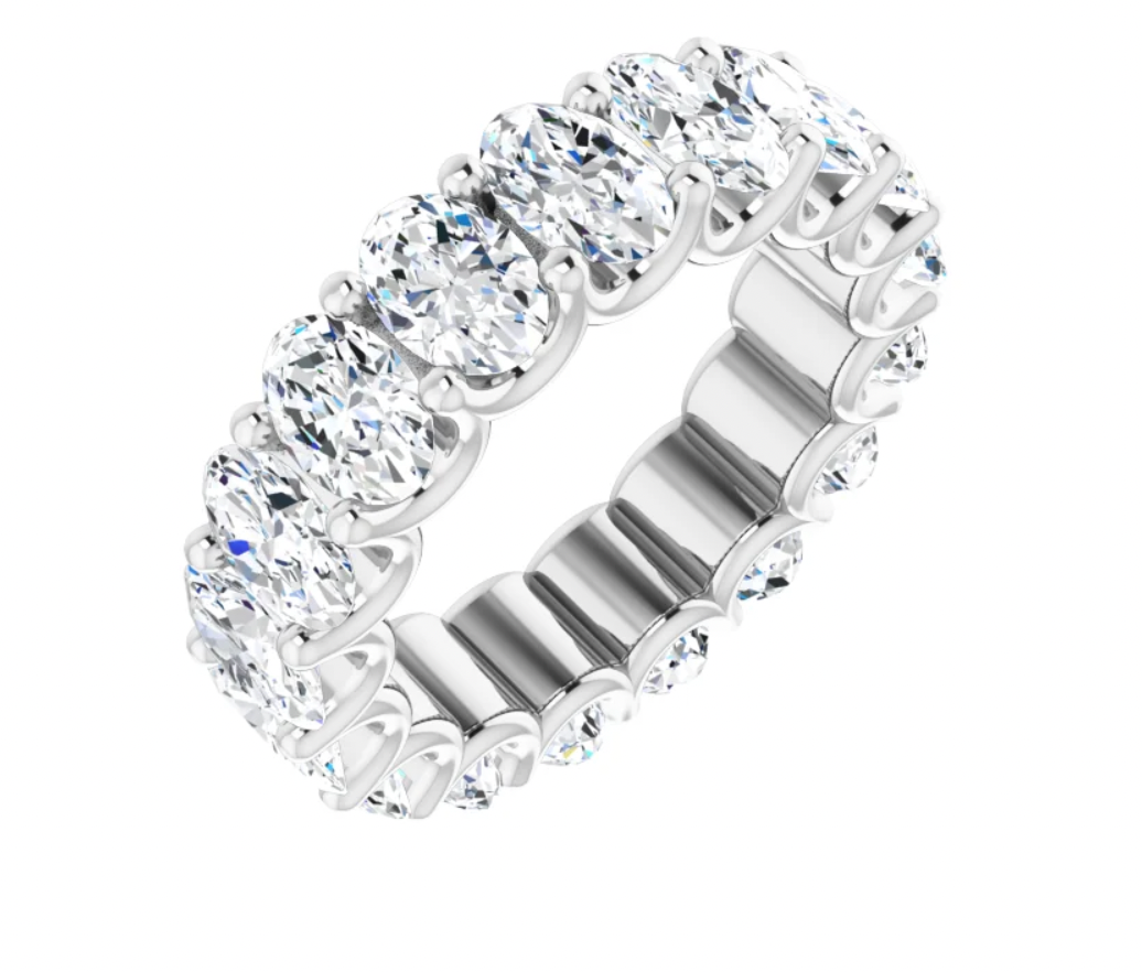 Colette Oval Diamond Eternity Band