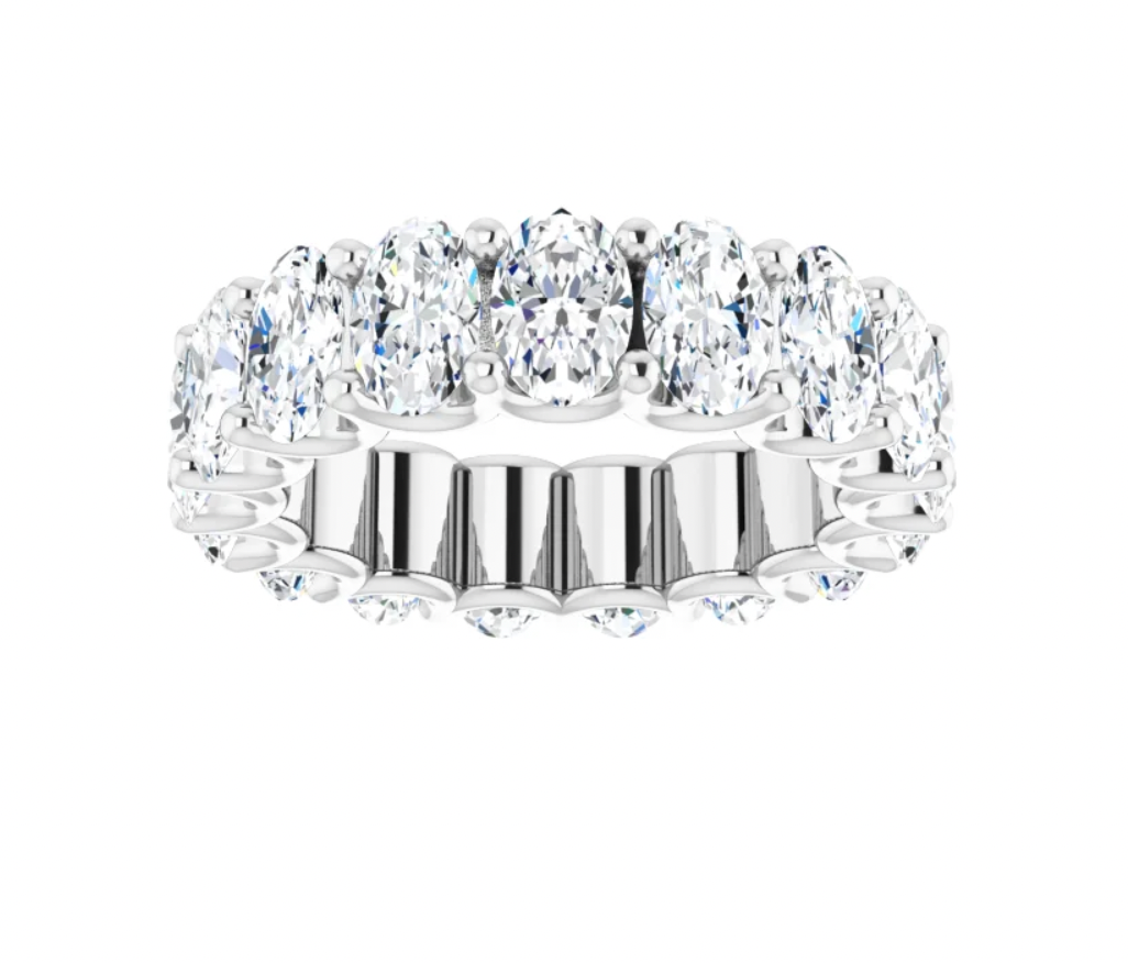 Colette Oval Diamond Eternity Band