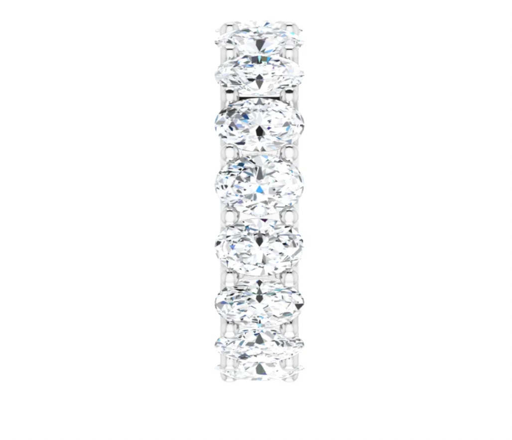 Colette Oval Diamond Eternity Band