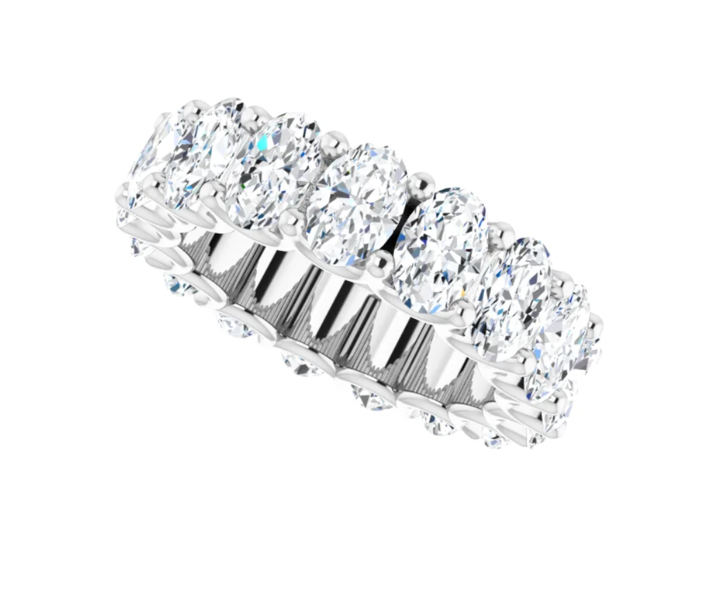 Colette Oval Diamond Eternity Band